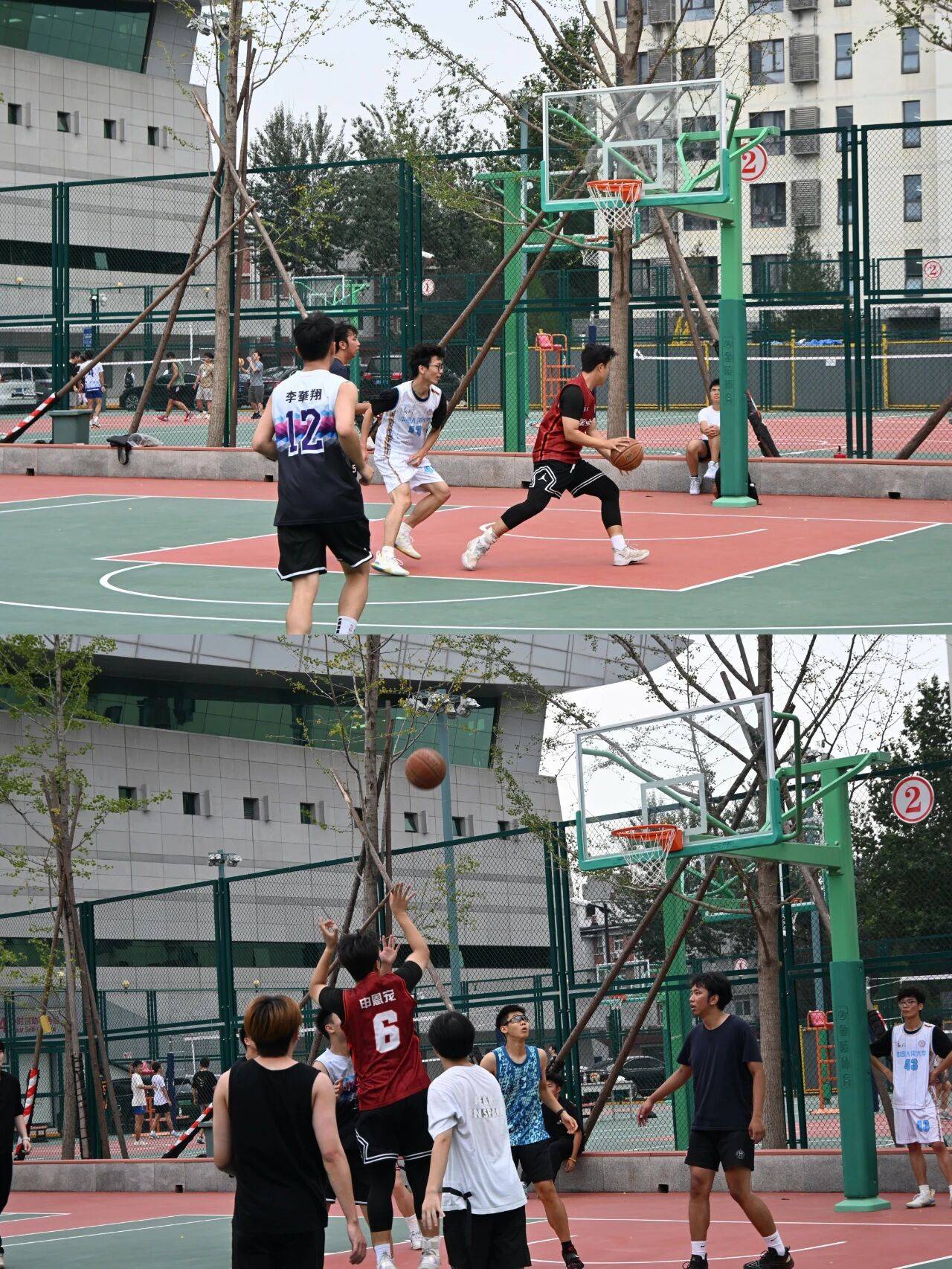 -友谊篮球赛场上实力较量擦出火花